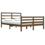 Estructura de cama madera maciza de pino marrón miel 160x200 cm de vidaXL, Camas y somieres - Ref: Foro24-3105019, Precio: 15...