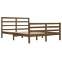 Estructura de cama madera maciza de pino marrón miel 160x200 cm de vidaXL, Camas y somieres - Ref: Foro24-3105019, Precio: 15...