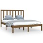 Estructura de cama madera maciza de pino marrón miel 160x200 cm de vidaXL, Camas y somieres - Ref: Foro24-3105173, Precio: 16...