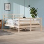 Estructura de cama madera maciza de pino 140x200 cm de vidaXL, Camas y somieres - Ref: Foro24-3105006, Precio: 115,20 €, Desc...