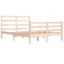 Estructura de cama madera maciza de pino 140x200 cm de vidaXL, Camas y somieres - Ref: Foro24-3105006, Precio: 115,20 €, Desc...