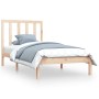 Solid pine wood bed frame 90x200 cm by vidaXL, Beds and slatted bases - Ref: Foro24-3105145, Price: 81,47 €, Discount: %