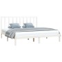 Estructura de cama madera maciza blanco Super King 180x200 cm de vidaXL, Camas y somieres - Ref: Foro24-3105176, Precio: 145,...