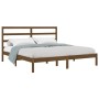 Estructura de cama madera maciza marrón miel 180x200 cm de vidaXL, Camas y somieres - Ref: Foro24-3104951, Precio: 165,32 €, ...