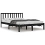 Estructura de cama madera maciza Super King negra 180x200 cm de vidaXL, Camas y somieres - Ref: Foro24-3105090, Precio: 189,8...