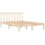 Estructura de cama de madera maciza de pino 140x190 cm de vidaXL, Camas y somieres - Ref: Foro24-3105116, Precio: 120,32 €, D...