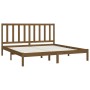 Estructura de cama madera maciza de pino marrón miel 200x200 cm de vidaXL, Camas y somieres - Ref: Foro24-3105183, Precio: 15...