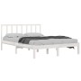 Solid white pine wood bed frame 140x190 cm by vidaXL, Beds and slatted bases - Ref: Foro24-3105117, Price: 133,00 €, Discount: %