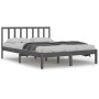 Estructura de cama madera maciza de pino gris 150x200 cm de vidaXL, Camas y somieres - Ref: Foro24-3105078, Precio: 154,07 €,...