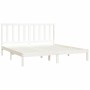 Estructura de cama madera maciza de pino blanco 200x200 cm de vidaXL, Camas y somieres - Ref: Foro24-3105181, Precio: 131,41 ...