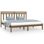 Estructura cama madera maciza marrón miel super king 180x200 cm de vidaXL, Camas y somieres - Ref: Foro24-3105268, Precio: 18...