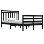 Estructura de cama madera maciza negro 120x200 cm de vidaXL, Camas y somieres - Ref: Foro24-3105314, Precio: 157,05 €, Descue...