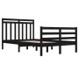 Estructura de cama madera maciza negro 120x200 cm de vidaXL, Camas y somieres - Ref: Foro24-3105314, Precio: 157,05 €, Descue...