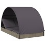 Tumbona 2 personas toldo redondo ratán PE gris 211x112x140 cm de vidaXL, Tumbonas - Ref: Foro24-319655, Precio: 296,99 €, Des...