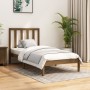 Estructura de cama madera maciza de pino marrón miel 90x200 cm de vidaXL, Camas y somieres - Ref: Foro24-3105148, Precio: 108...