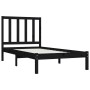 Estructura de cama de madera maciza de pino negro 90x200 cm de vidaXL, Camas y somieres - Ref: Foro24-3105149, Precio: 96,90 ...