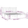 Bettgestell aus Massivholz 200x200 cm von vidaXL, Betten und Lattenroste - Ref: Foro24-3105270, Preis: 125,42 €, Rabatt: %