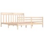 Estructura de cama de madera maciza 200x200 cm de vidaXL, Camas y somieres - Ref: Foro24-3105335, Precio: 139,57 €, Descuento: %