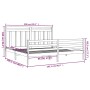 Estructura de cama de madera maciza 200x200 cm de vidaXL, Camas y somieres - Ref: Foro24-3105335, Precio: 139,57 €, Descuento: %