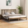 Honey brown solid pine wood bed frame 180x200 cm by vidaXL, Beds and slatted bases - Ref: Foro24-3105178, Price: 185,99 €, Di...