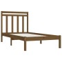 Estructura de cama madera maciza pino marrón miel 90x200 cm de vidaXL, Camas y somieres - Ref: Foro24-3105238, Precio: 106,99...