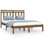 Estructura de cama madera maciza de pino marrón miel 120x200 cm de vidaXL, Camas y somieres - Ref: Foro24-3105248, Precio: 12...