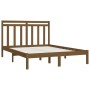 Estructura de cama madera maciza de pino marrón miel 120x200 cm de vidaXL, Camas y somieres - Ref: Foro24-3105248, Precio: 12...