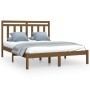 Estructura de cama madera maciza de pino marrón miel 160x200 cm de vidaXL, Camas y somieres - Ref: Foro24-3105263, Precio: 15...