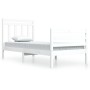 Estructura de cama madera maciza blanco 90x200 cm de vidaXL, Camas y somieres - Ref: Foro24-3105301, Precio: 102,03 €, Descue...