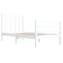 Estructura de cama madera maciza blanco 90x200 cm de vidaXL, Camas y somieres - Ref: Foro24-3105301, Precio: 102,03 €, Descue...