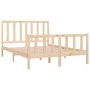 Solid wood bed frame 140x190 cm by vidaXL, Beds and slatted bases - Ref: Foro24-3105205, Price: 117,06 €, Discount: %