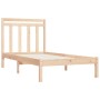 Estructura de cama madera maciza de pino 90x200 cm de vidaXL, Camas y somieres - Ref: Foro24-3105235, Precio: 80,99 €, Descue...