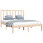 Estructura de cama madera maciza de pino 135x190 cm de vidaXL, Camas y somieres - Ref: Foro24-3105135, Precio: 124,30 €, Desc...