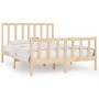 Estructura de cama madera maciza 120x190 cm de vidaXL, Camas y somieres - Ref: Foro24-3105195, Precio: 110,05 €, Descuento: %