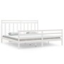 Estructura de cama madera maciza blanca 200x200 cm de vidaXL, Camas y somieres - Ref: Foro24-3105336, Precio: 151,87 €, Descu...