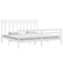 Estructura de cama madera maciza blanca 200x200 cm de vidaXL, Camas y somieres - Ref: Foro24-3105336, Precio: 151,87 €, Descu...