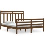 Estructura de cama madera maciza de pino marrón miel 160x200 cm de vidaXL, Camas y somieres - Ref: Foro24-3105328, Precio: 16...