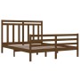 Estructura de cama madera maciza de pino marrón miel 160x200 cm de vidaXL, Camas y somieres - Ref: Foro24-3105328, Precio: 16...