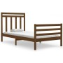 Estructura de cama madera maciza marrón miel 100x200 cm de vidaXL, Camas y somieres - Ref: Foro24-3105308, Precio: 120,23 €, ...