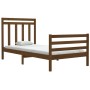 Estructura de cama madera maciza marrón miel 100x200 cm de vidaXL, Camas y somieres - Ref: Foro24-3105308, Precio: 120,23 €, ...