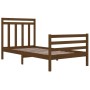 Estructura de cama madera maciza marrón miel 100x200 cm de vidaXL, Camas y somieres - Ref: Foro24-3105308, Precio: 120,23 €, ...