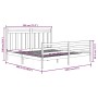 Schwarzer Massivholzbettrahmen Super King 180x200 cm von vidaXL, Betten und Lattenroste - Ref: Foro24-3105334, Preis: 163,79 ...