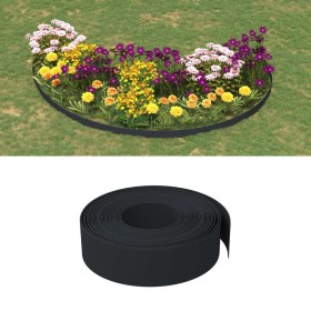 Black polyethylene garden border 10 m 15 cm by vidaXL, Garden edging and edging - Ref: Foro24-154397, Price: 28,99 €, Discoun...