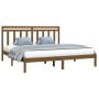 Estructura de cama madera maciza de pino marrón miel 200x200 cm de vidaXL, Camas y somieres - Ref: Foro24-3105273, Precio: 15...