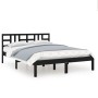 Estructura de cama madera maciza negro Supe King 180x200 cm de vidaXL, Camas y somieres - Ref: Foro24-3105424, Precio: 185,02...