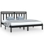 Estructura de cama madera maciza negro Supe King 180x200 cm de vidaXL, Camas y somieres - Ref: Foro24-3105269, Precio: 196,27...