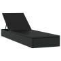 1 pc sun lounger with black synthetic rattan table by vidaXL, Loungers - Ref: Foro24-319634, Price: 181,99 €, Discount: %