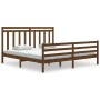 Honey brown solid wood bed frame Super King 180x200 cm by vidaXL, Beds and slatted bases - Ref: Foro24-3105333, Price: 183,92...