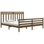 Honey brown solid wood bed frame Super King 180x200 cm by vidaXL, Beds and slatted bases - Ref: Foro24-3105333, Price: 183,92...