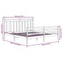 Estructura cama madera maciza marrón miel Super King 180x200 cm de vidaXL, Camas y somieres - Ref: Foro24-3105333, Precio: 18...